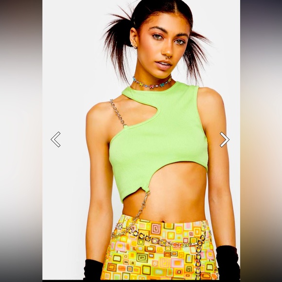 The Ragged Priest Tops - The Ragged Priest Slither Chain Cut-Out Top